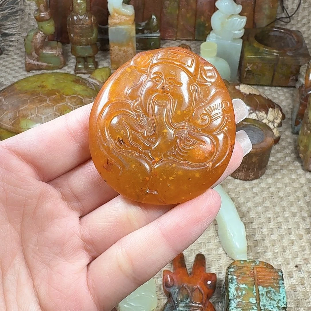 白玉菩提吊坠挂件