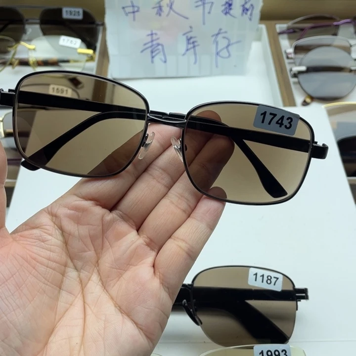 茶水晶全框眼镜 1743
