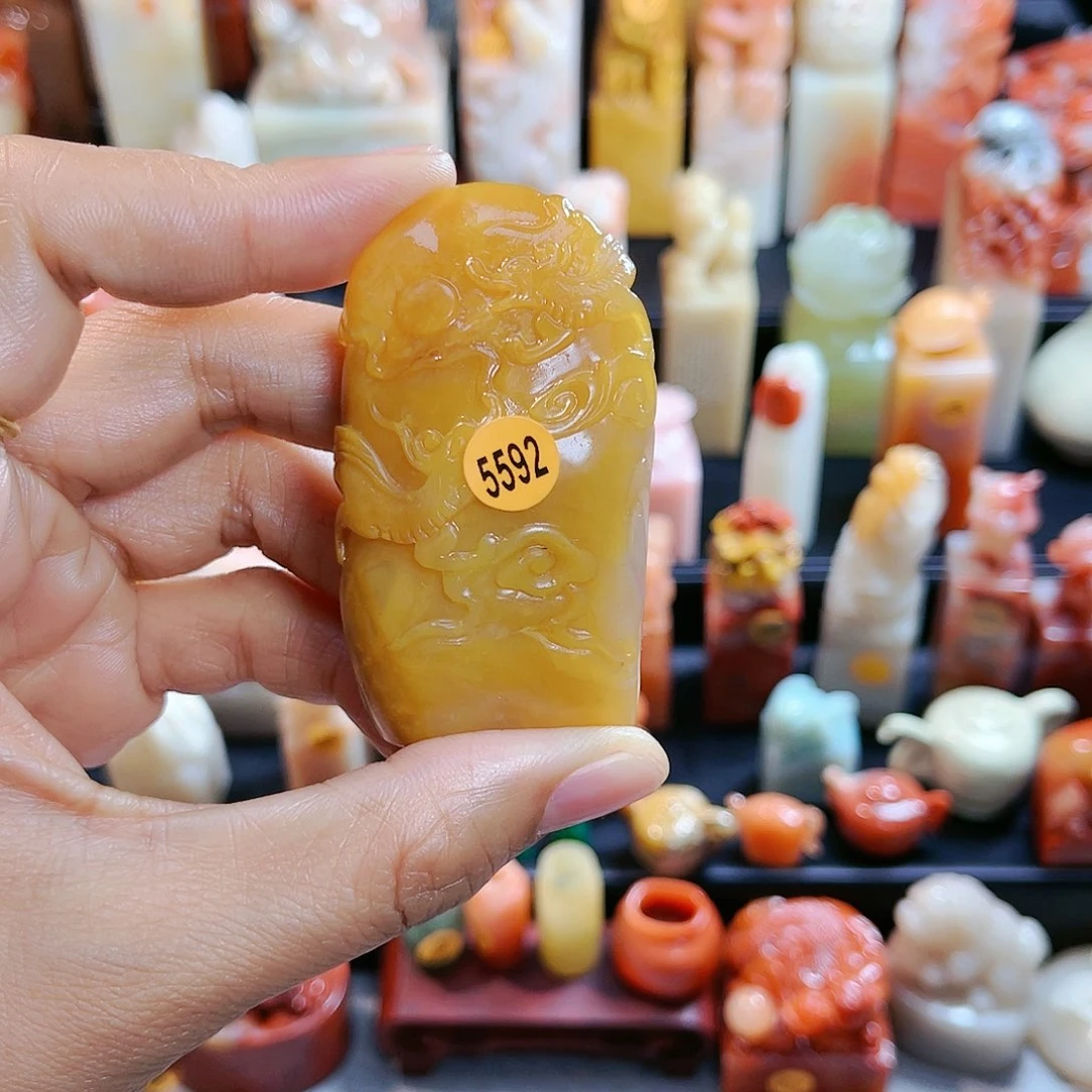 昌化石印石开***理5592包邮包刻