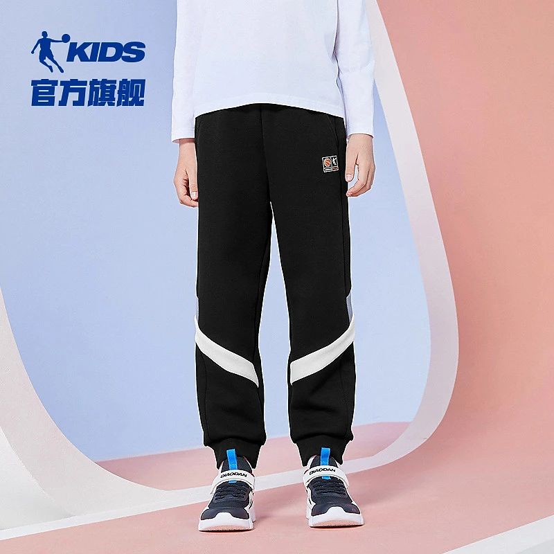 中国乔丹儿童针织长裤针织常规春季男童中大童童装