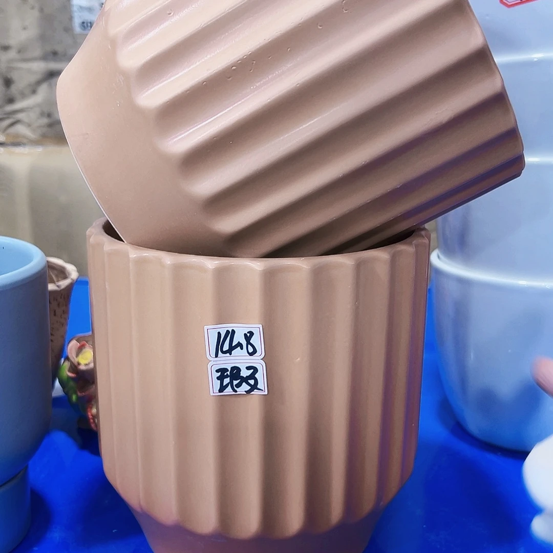 外贸尾单陶瓷花盆凑单10米包邮