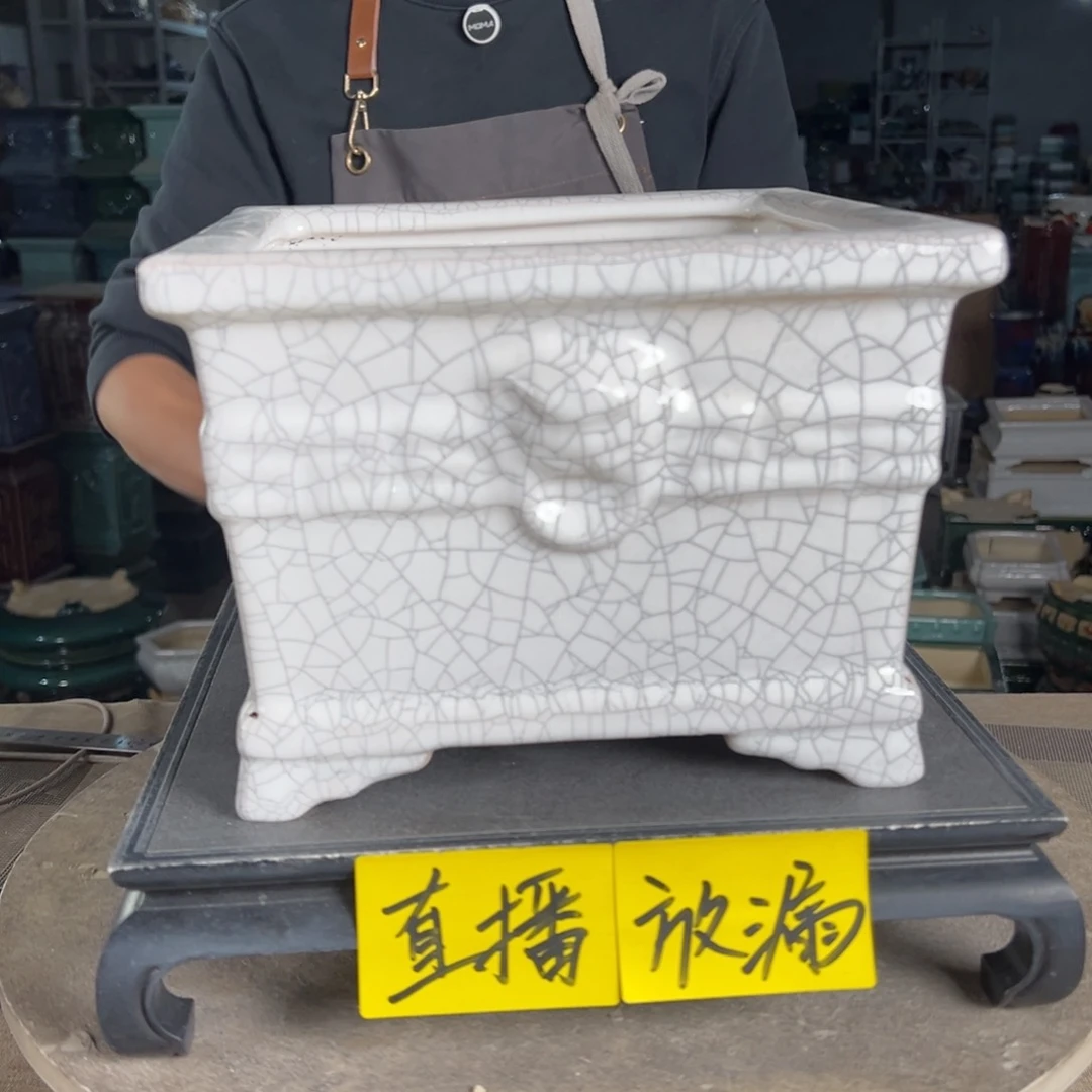 石湾花盆内口20，内深15微瑕638