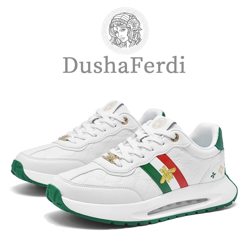 爆款！（奢潮刺绣）秋冬新款高端奢品百搭时尚情侣休闲运动鞋跑鞋