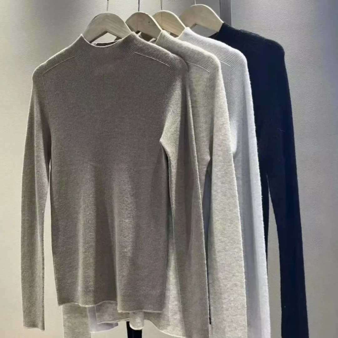 春秋气质修身羊毛衫针织23029