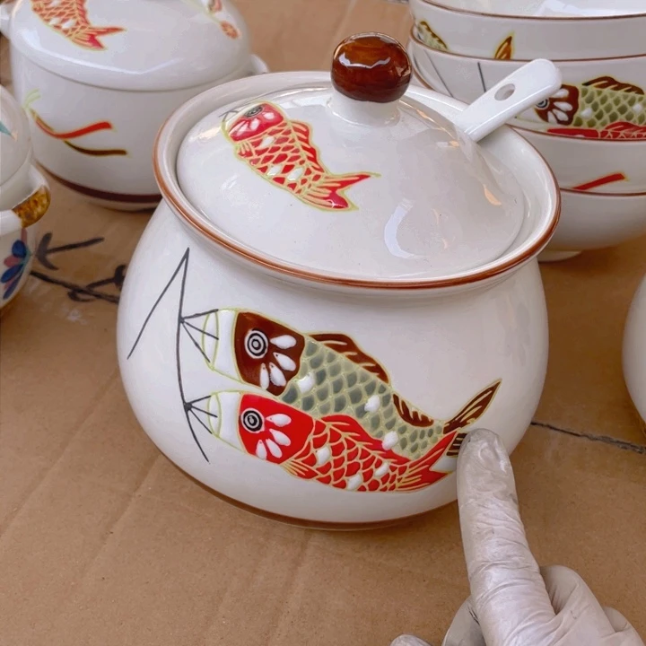 紫砂茶叶罐陶瓷艺术摆件