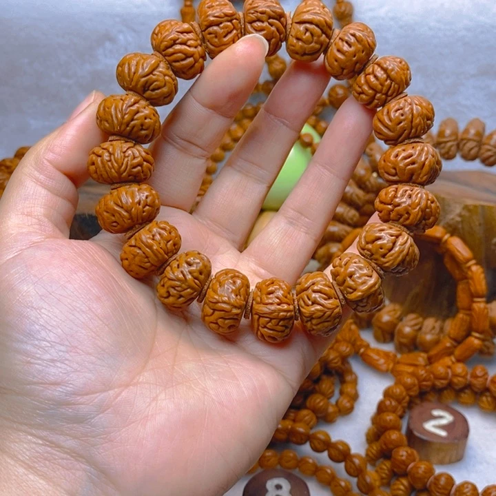 吊坠桃核矮桩金鱼肚单圈