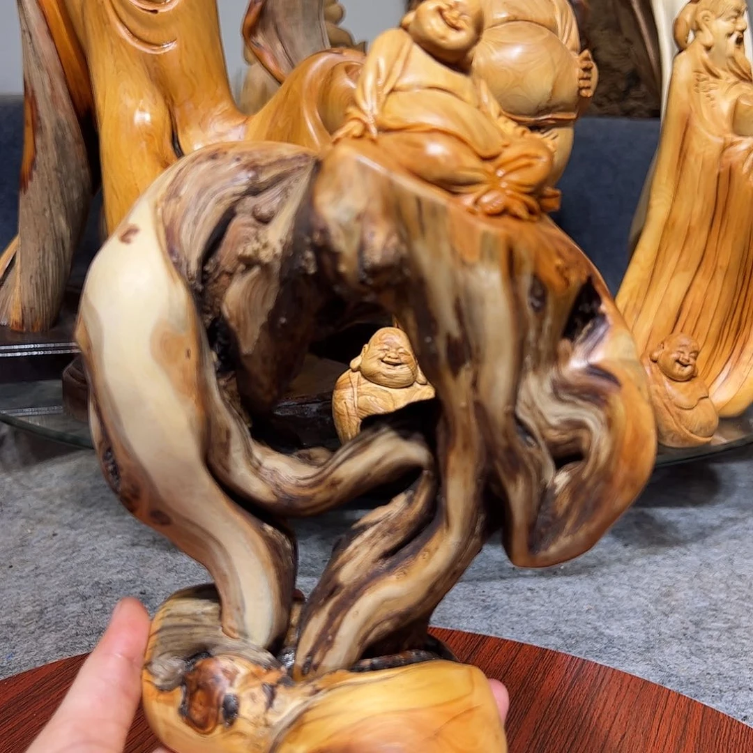 柏木建*徐崖柏木手把件摆件