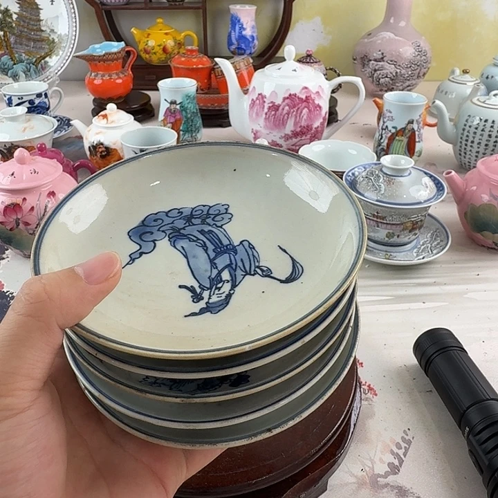 清***闲摆件景德镇陶瓷老厂瓷30