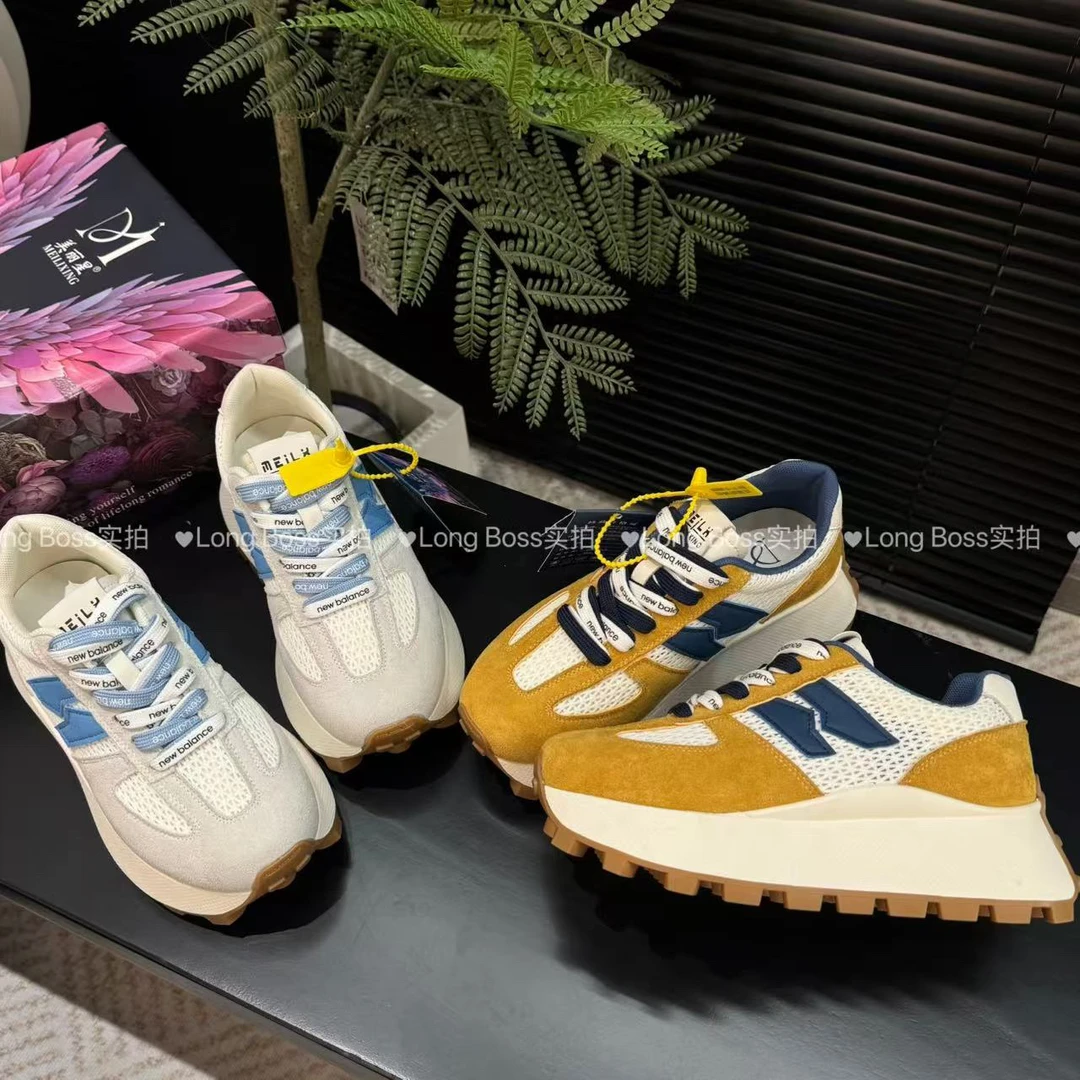 LZG网面透气女阿甘鞋2025新款轻便舒适百搭拼色休闲运动鞋女款228