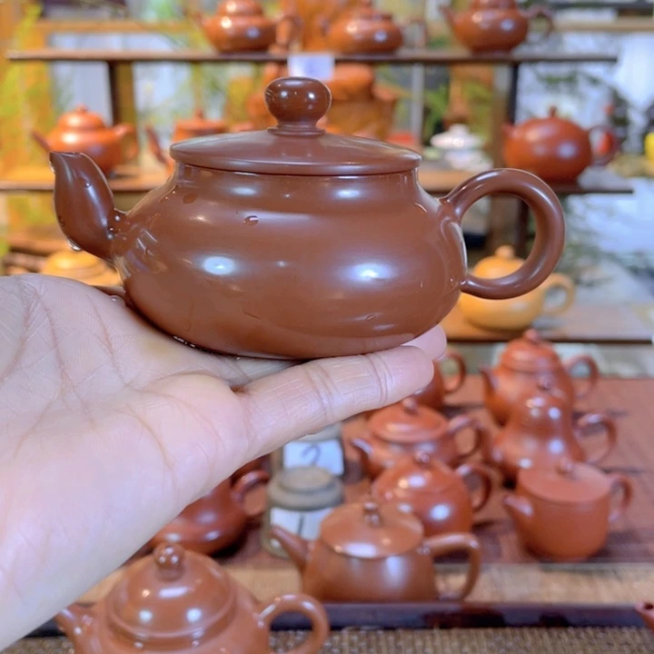紫砂茶壶三**幸潮州手工手拉壶君德壶