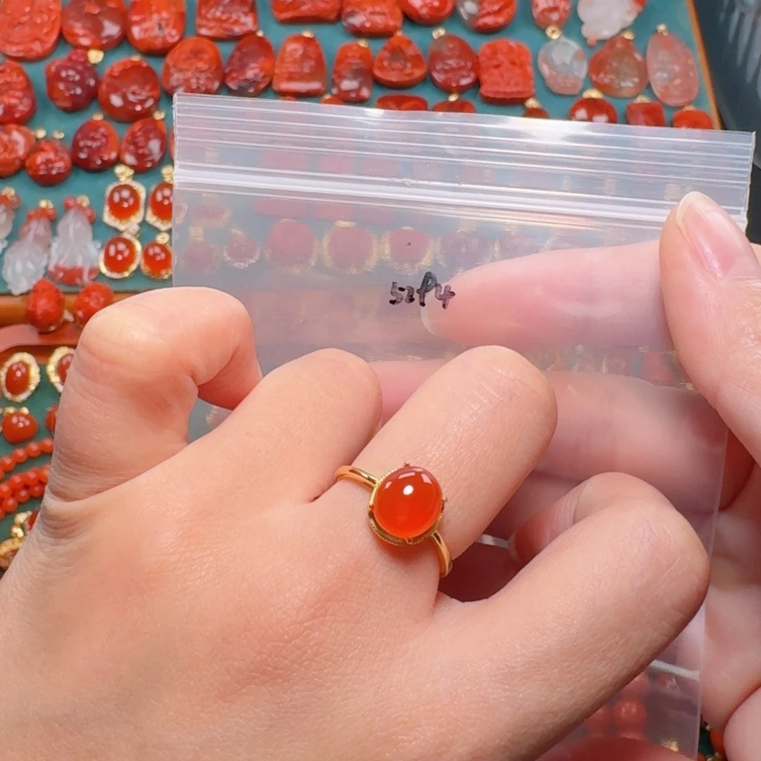 南红玛瑙南红银S925镶嵌