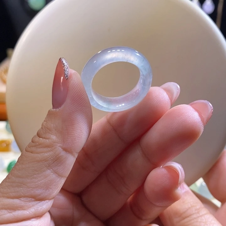 翡翠未镶嵌吊坠(不含链)翡翠高冰戒指