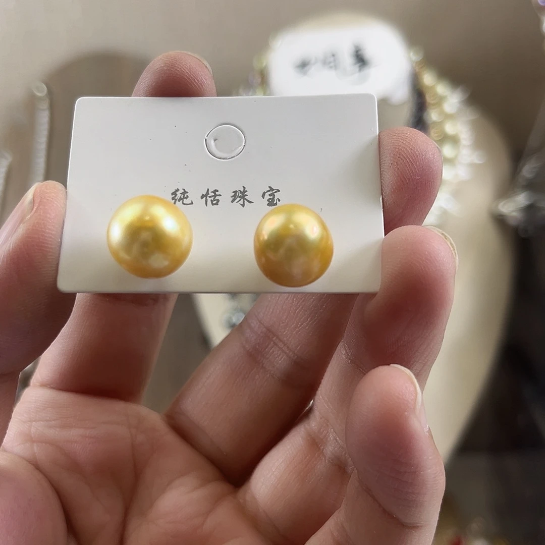 淡水珍珠耳饰未镶嵌【纯恬】