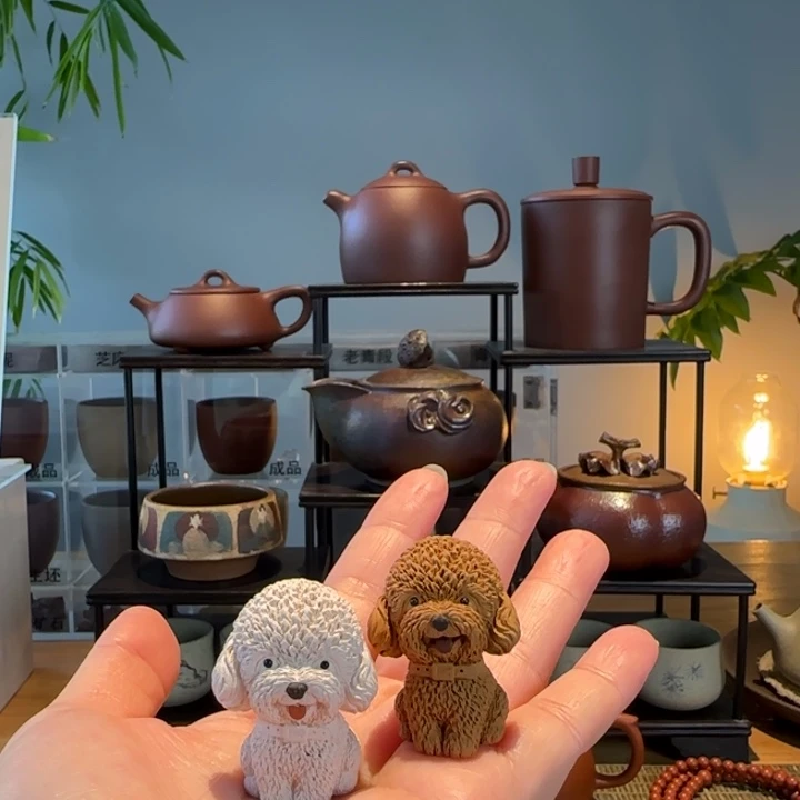 茶叶罐紫砂旺财小泰迪