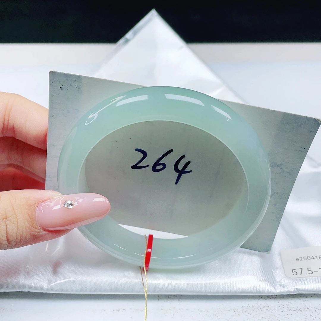 翡翠未镶嵌手镯 正圈57+