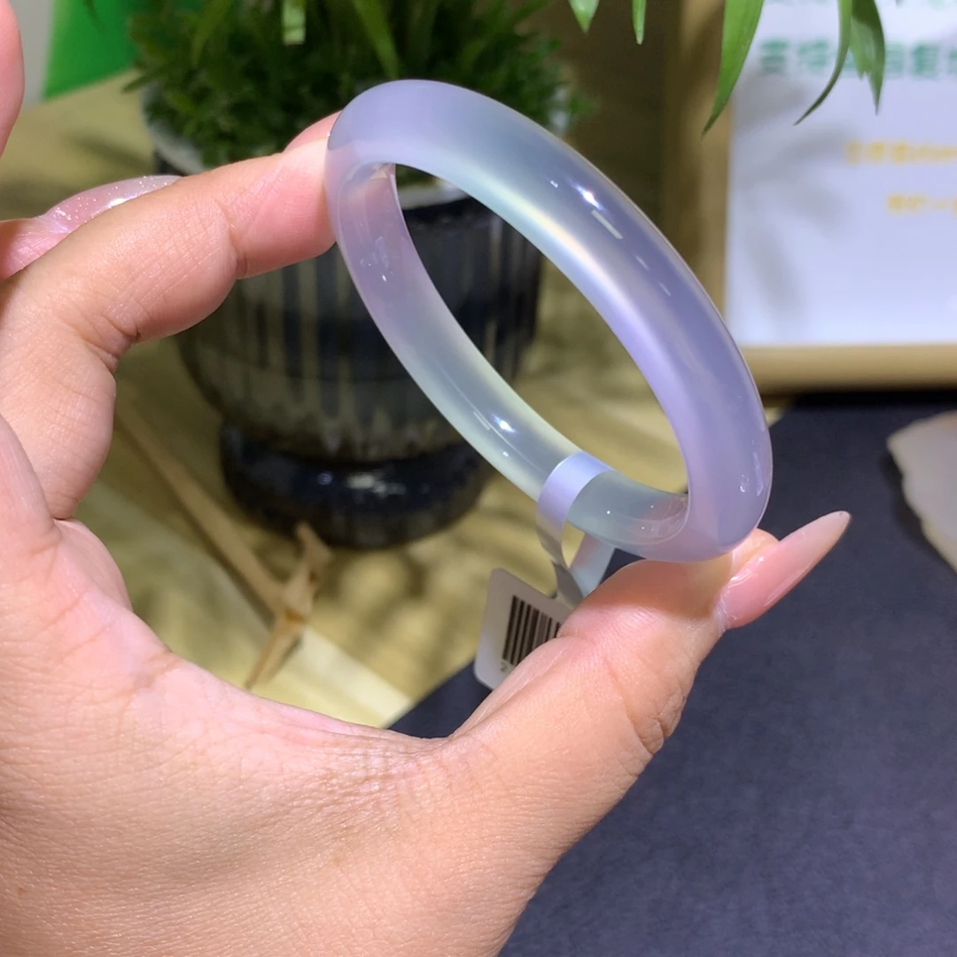 手镯玛瑙/玉髓未镶嵌两抹绿