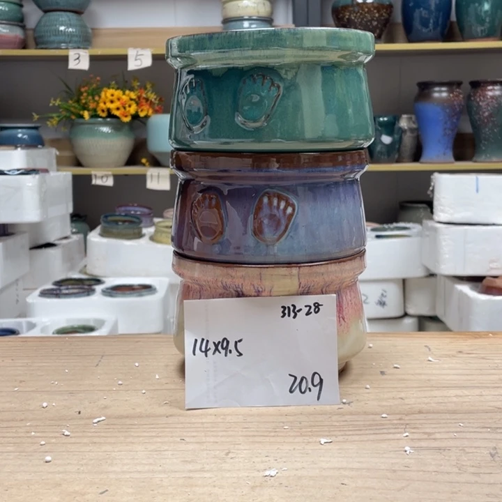 紫砂花盆多肉陶土花盆微瑕28