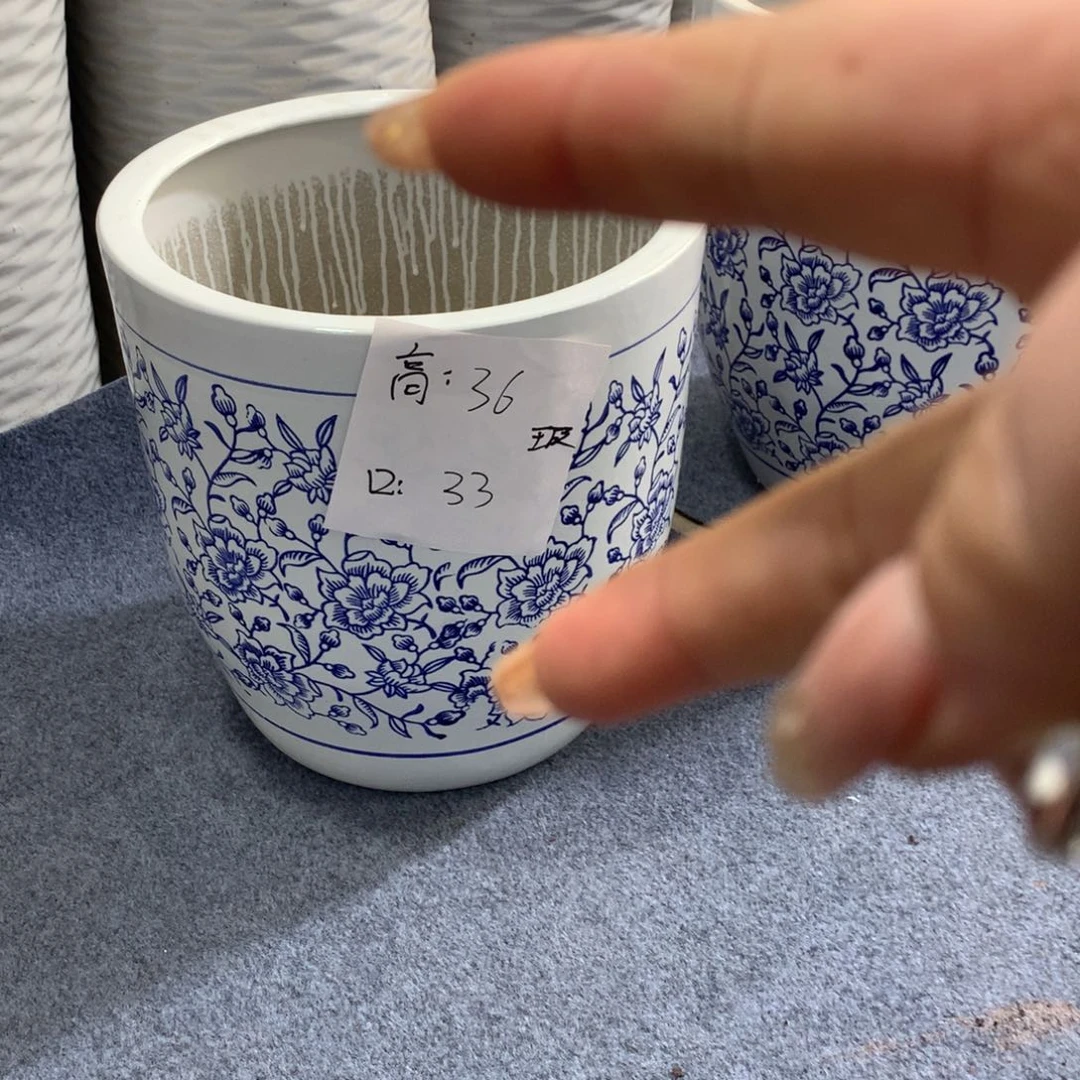 高温陶瓷花盆微瑕