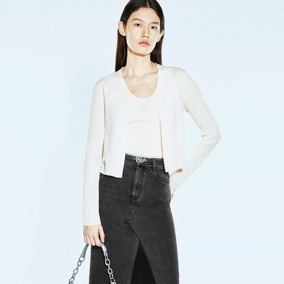 COVERINS2025春季新款针织衫CC35106560