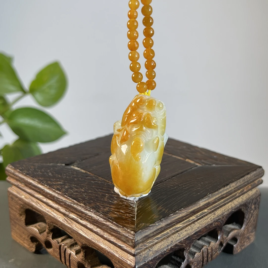 JGB13-41  天然缅甸A货翡翠  貔貅