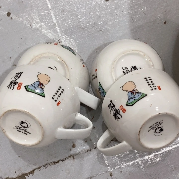 瓷片强化瓷一休杯四个