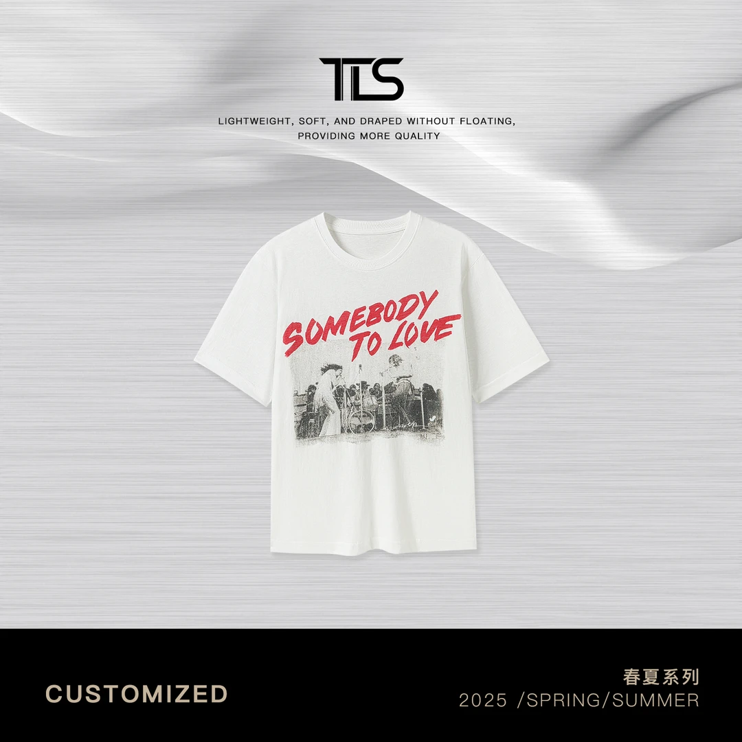 TT【摇滚T】美式字母印花轻薄凉爽垂顺宽松短袖T恤TT-DT5036