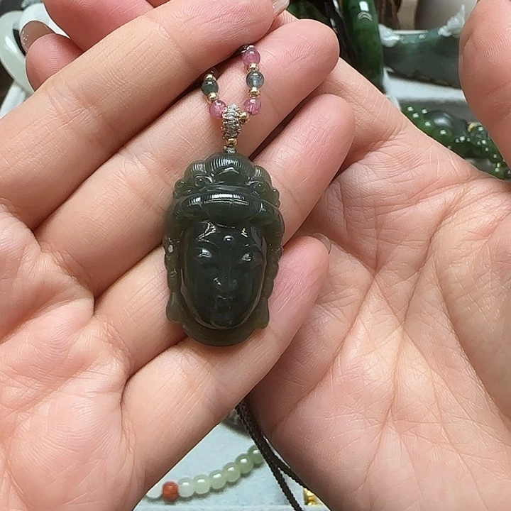 和田玉未镶嵌吊坠(不含链)