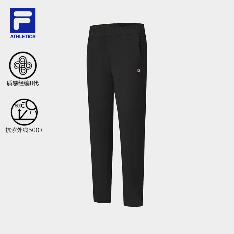 【户外弹力运动裤】FILA/斐乐女装夏季新款时尚休闲长裤A11W531607F