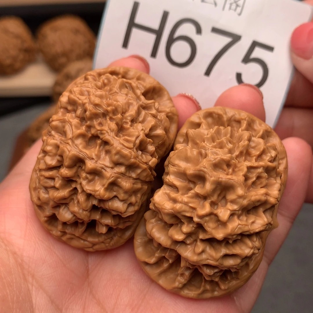 文玩核桃把件49矮桩官帽