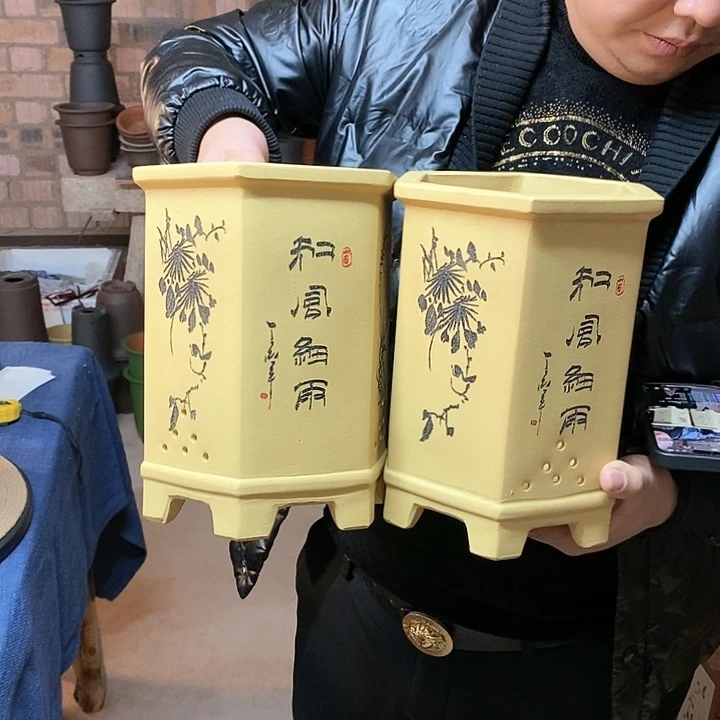 紫砂花盆紫砂花盆