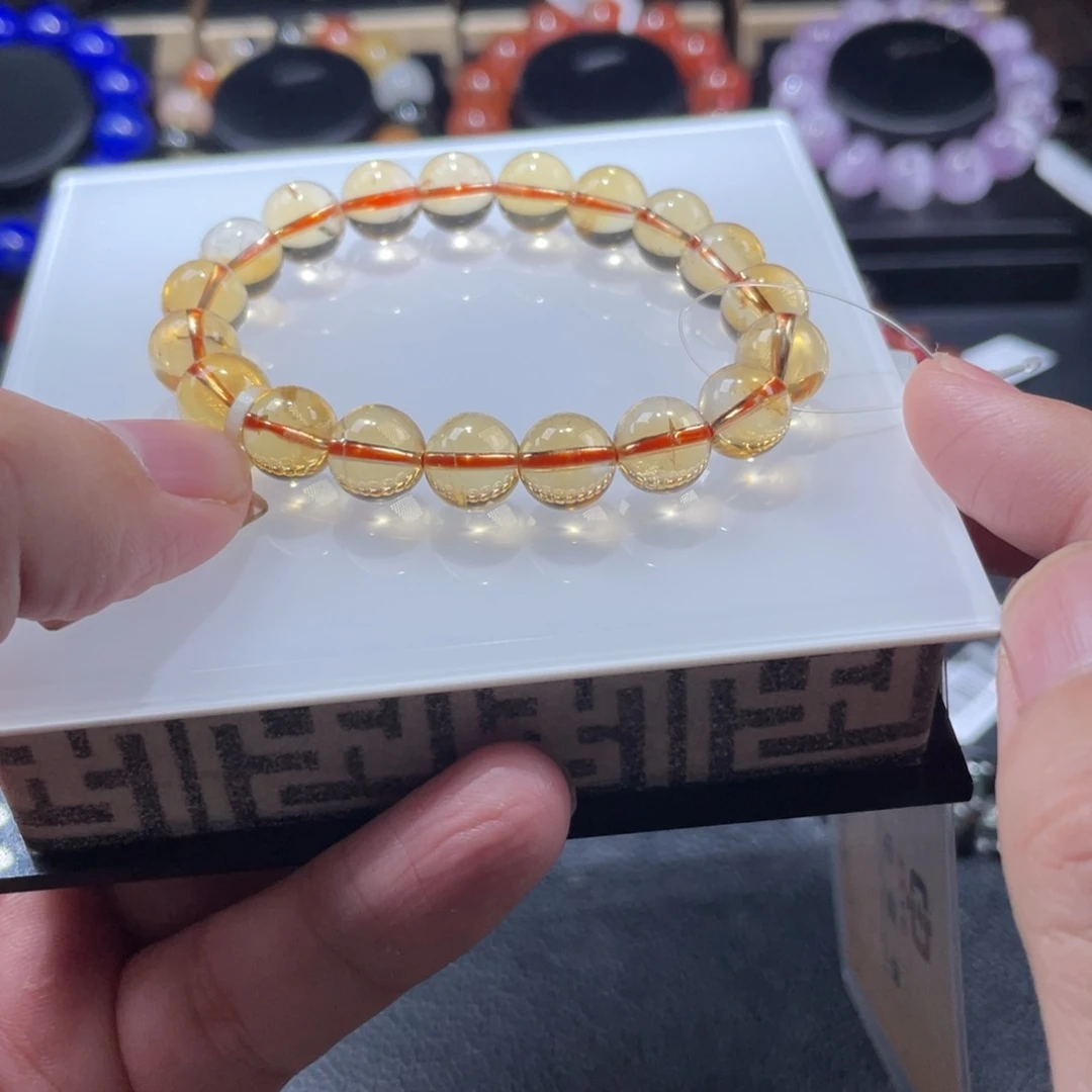 水晶手串未镶嵌熙*黄水晶