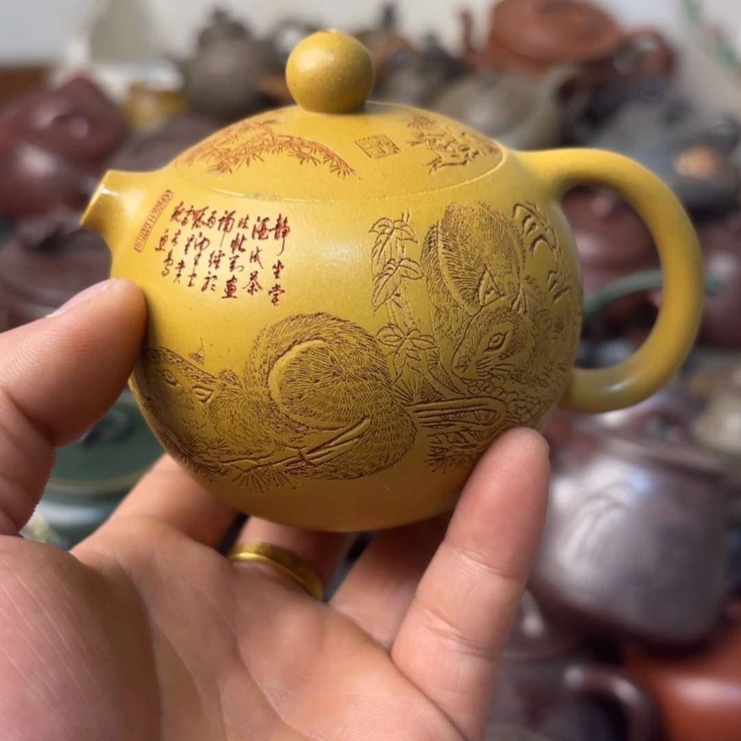 紫砂茶壶紫砂盖子晃盖磕碰