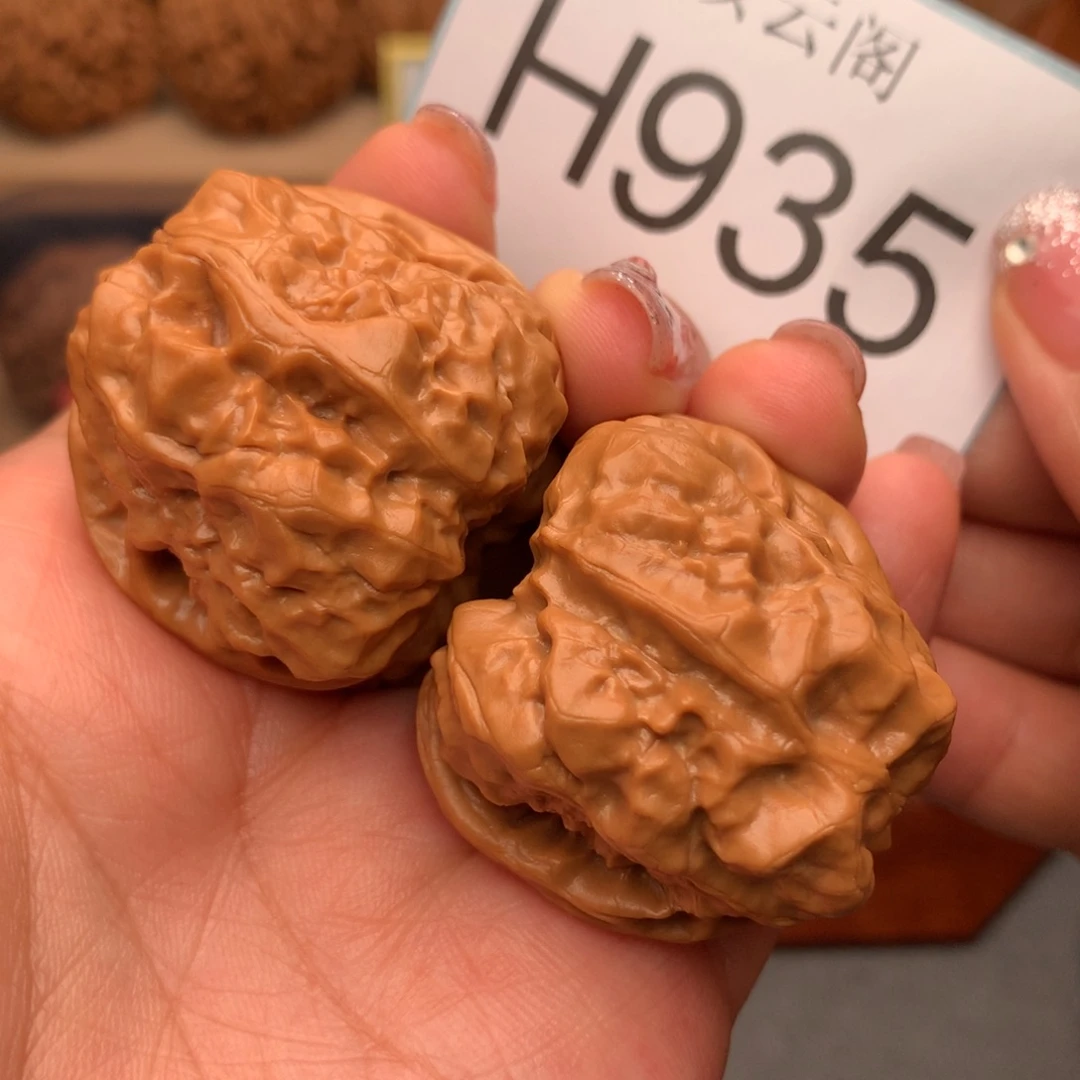 文玩核桃把件37边 41+肚蛤蟆头