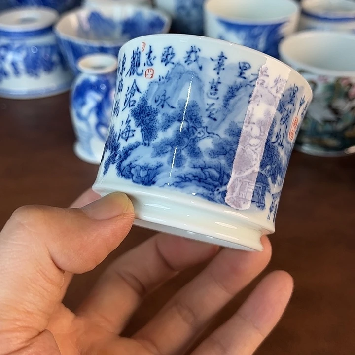 9***＊瓷片景德镇全手工手绘陶瓷