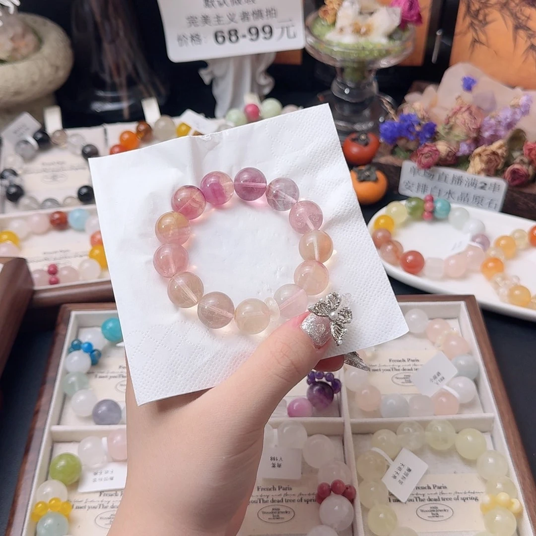 水晶手链合金天然水晶手串多样性发其一