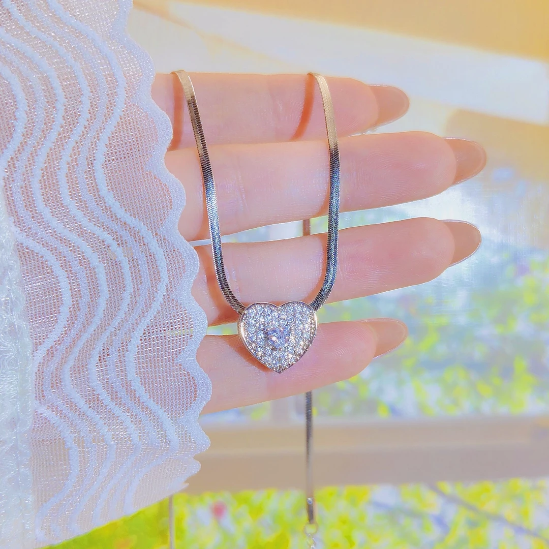 钛钢项链 简约百搭小众时尚轻奢设计感坠链气质精致钛钢锁骨项链