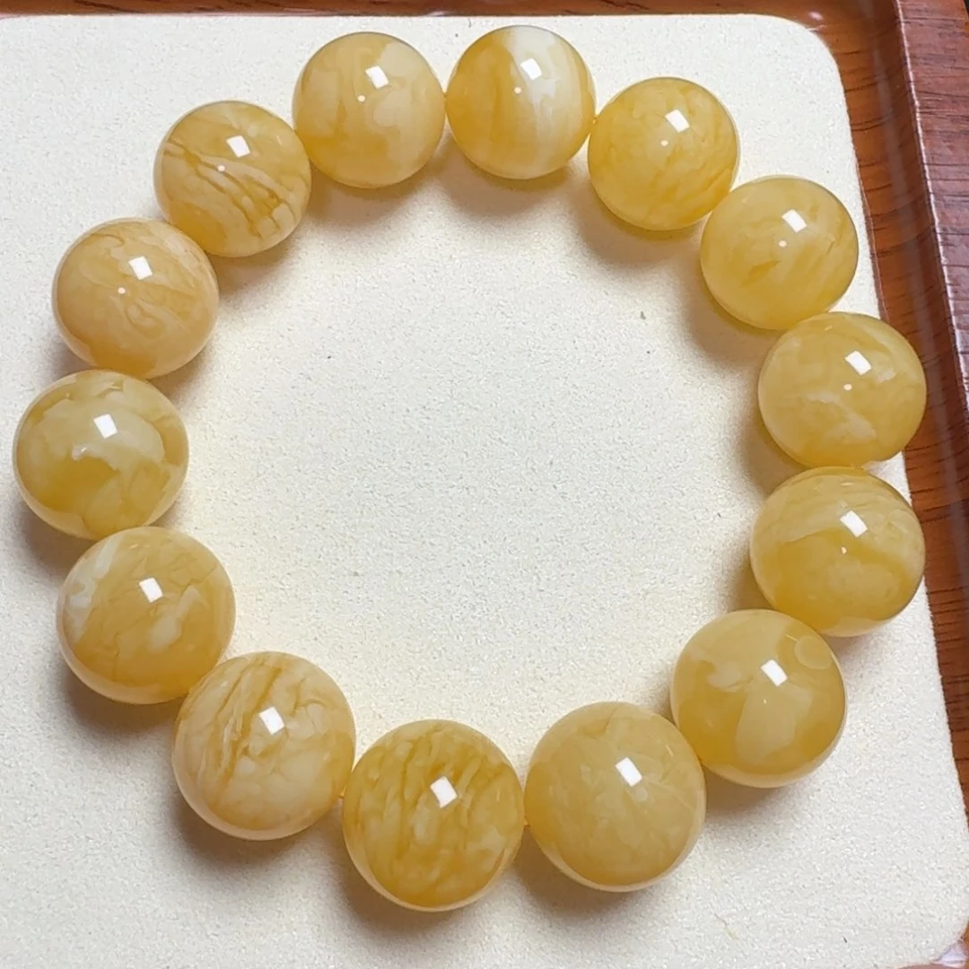 未镶嵌蜜蜡手链冰**.