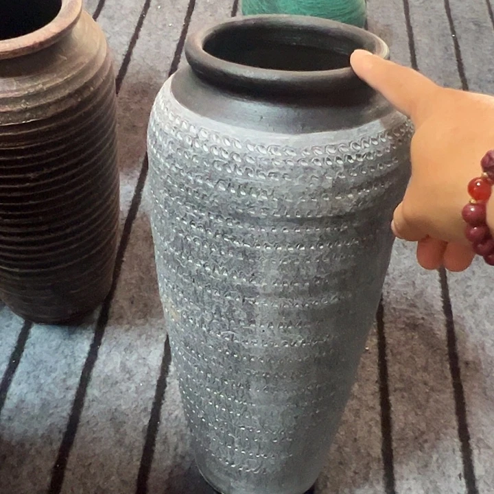 粗陶盆默认打孔高38口12