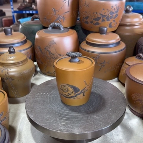 紫砂茶叶罐。。。。。。。。。