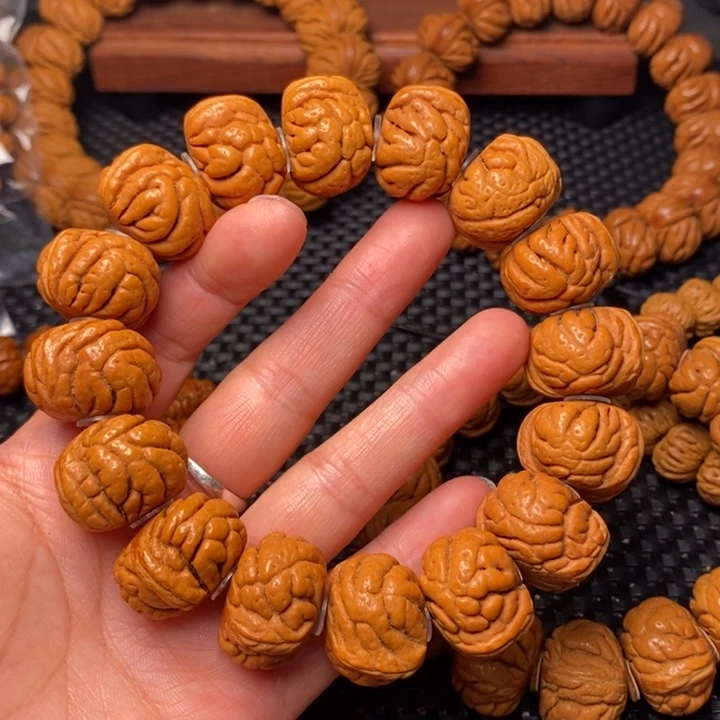 桃核手串龙纹桃核