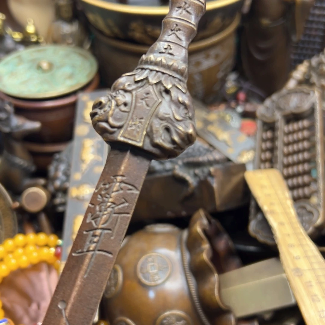 铜摆件欢迎欢迎你