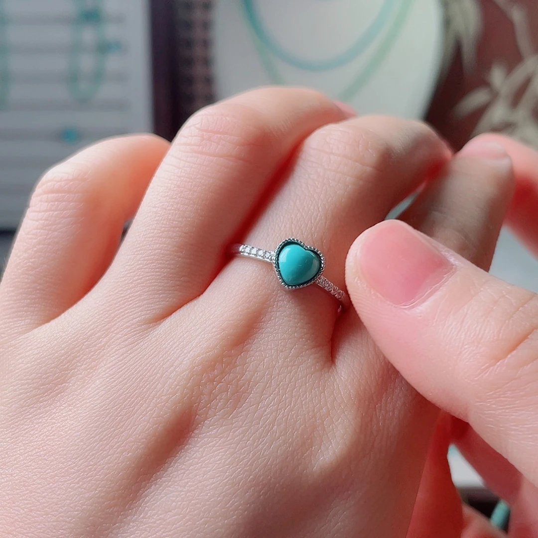 绿松石银S925镶嵌珠宝奇石