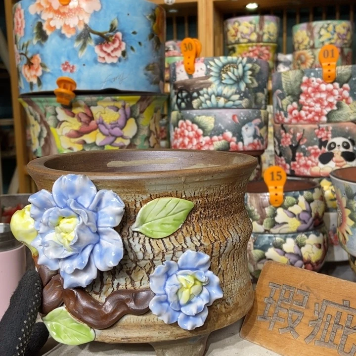 红陶景德镇艺术手绘作品