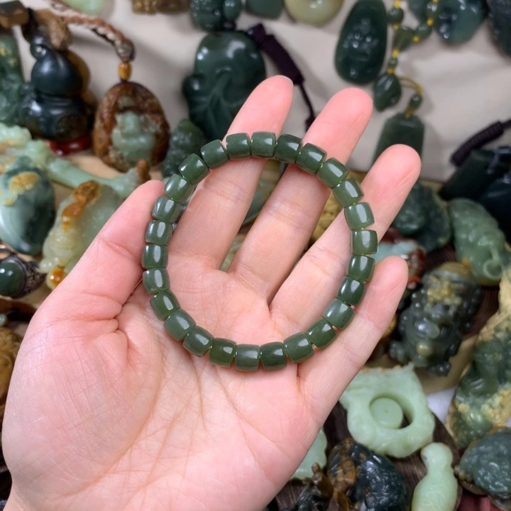 和田玉手链未镶嵌…****练