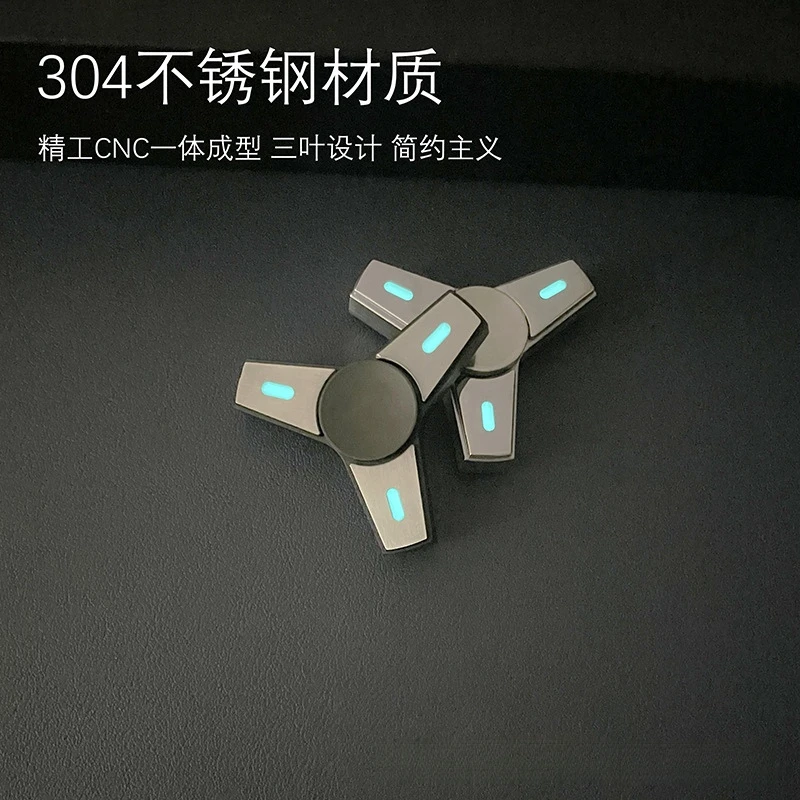 【迷你小金刚】佳熙潮玩EDC发光夜光指尖陀螺成人减压放松玩具