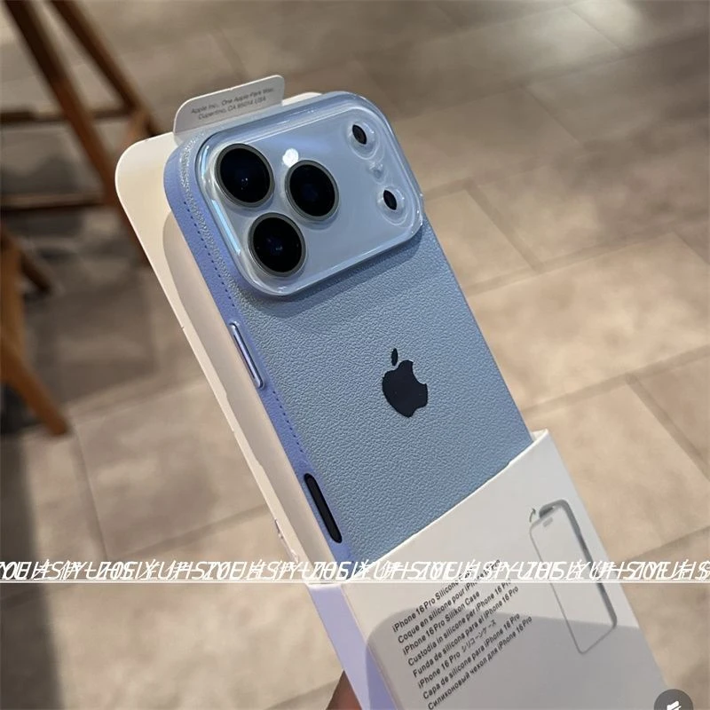 ins风新款荔枝纹硬壳适用苹果17promax手机壳高级感iphone1615143