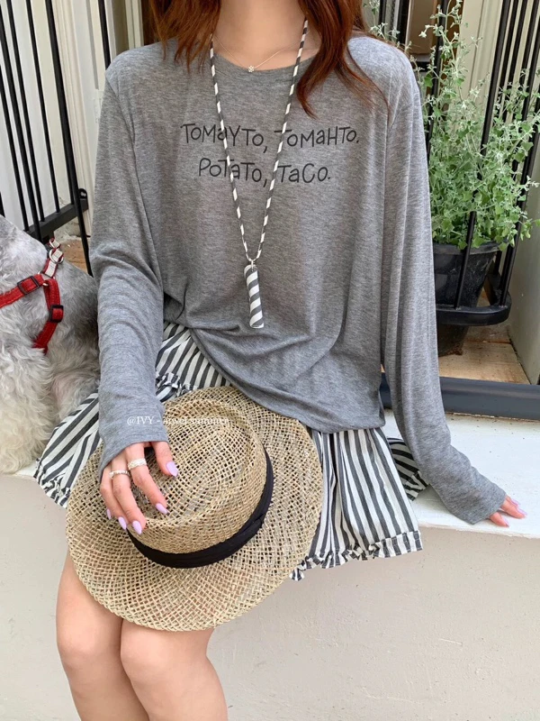 陈陈严选韩系字母上衣（小东西合集）