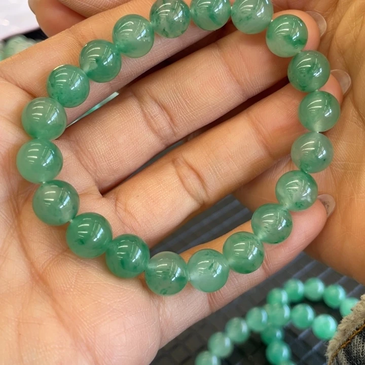 石英质玉（黄龙玉）手串未镶嵌