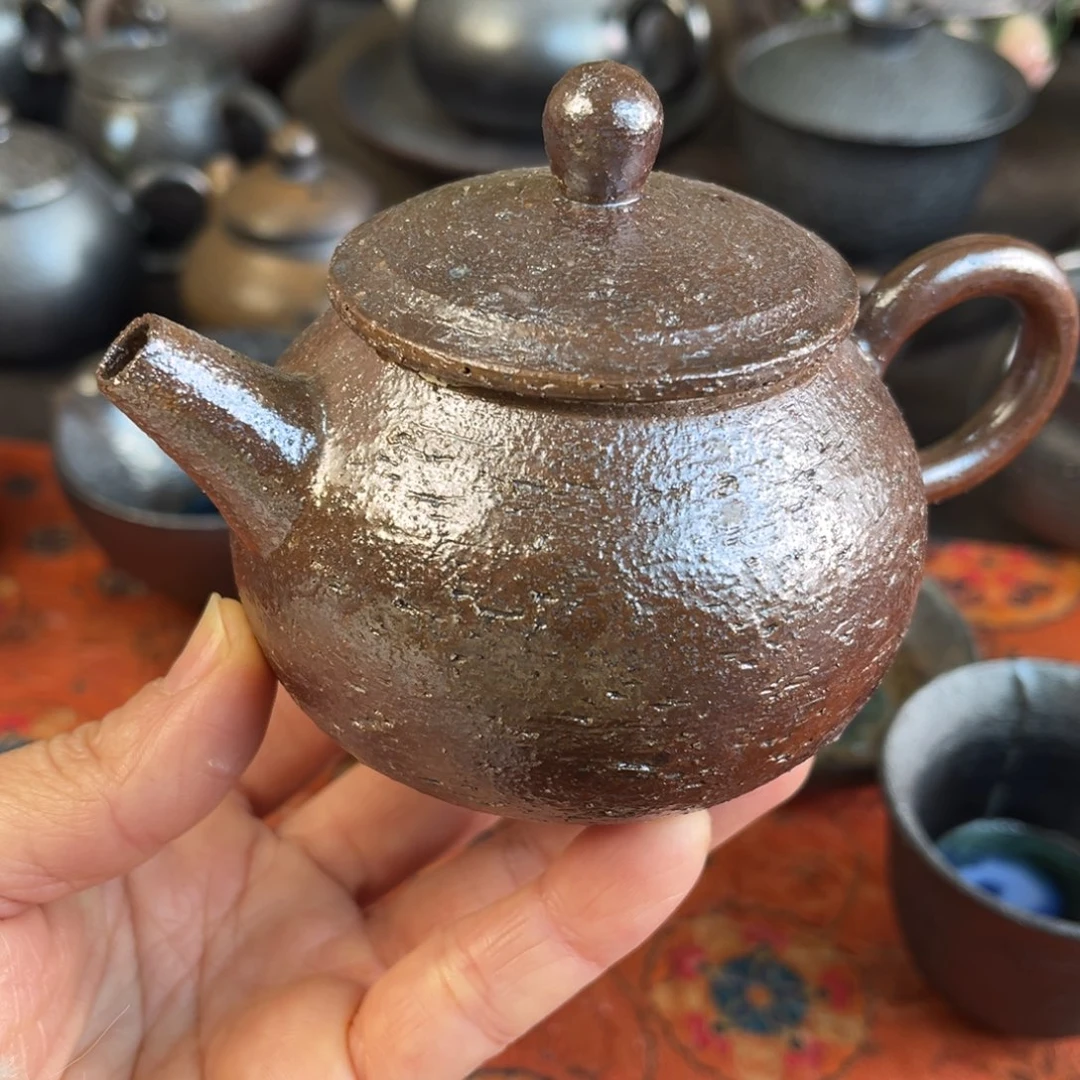 柴烧茶器主人杯杯柴烧