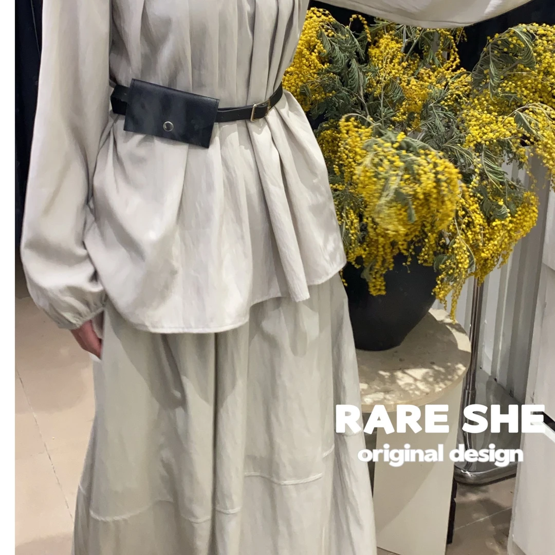 悦享女装2025春季新款显瘦半裙 优雅气质遮肉花苞裙 遮胯显腿长